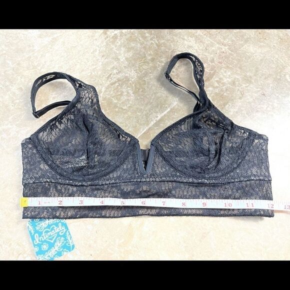 𝅺free people black lace Tameeka underwire bra - Picture 8 of 10